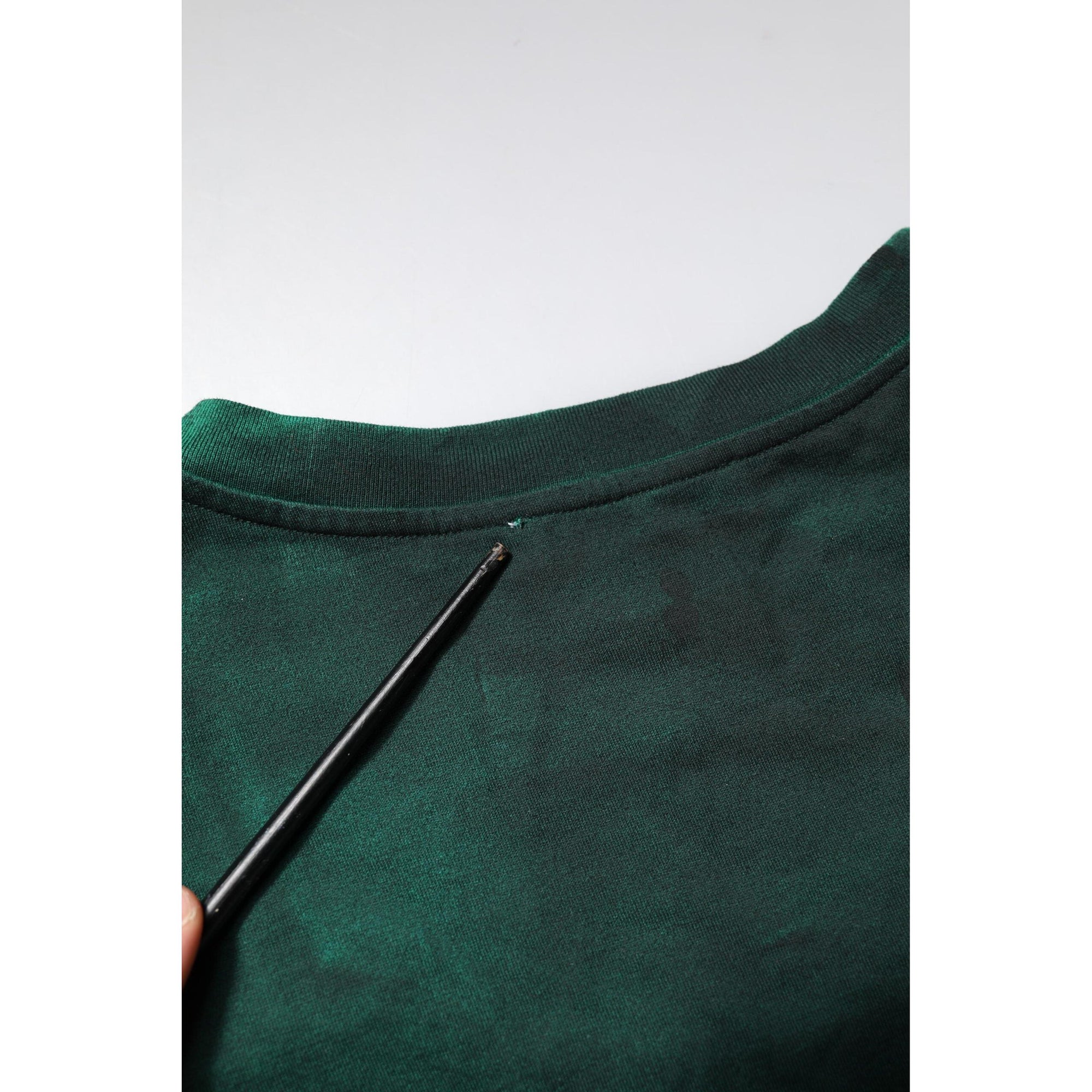 Dolce &amp; Gabbana Green Cotton Round Neck Short Sleeves T-shirt