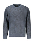 Hugo Boss Blue Cotton Men Sweater