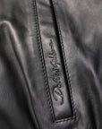 Dolce & Gabbana Black Lambskin Leather Full Zip Biker Jacket