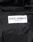 Dolce & Gabbana Black Lambskin Leather Full Zip Biker Jacket
