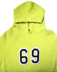 Dolce & Gabbana Green 69 Knit Hooded Men Pullover Sweater