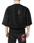 Dolce & Gabbana Black See Through Logo Short Sleeves T-shirt
