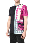 Dolce & Gabbana Multicolor Printed Logo Short Sleeve T-shirt