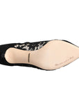 Dolce & Gabbana Black Mary Jane Taormina Lace Pumps Shoes