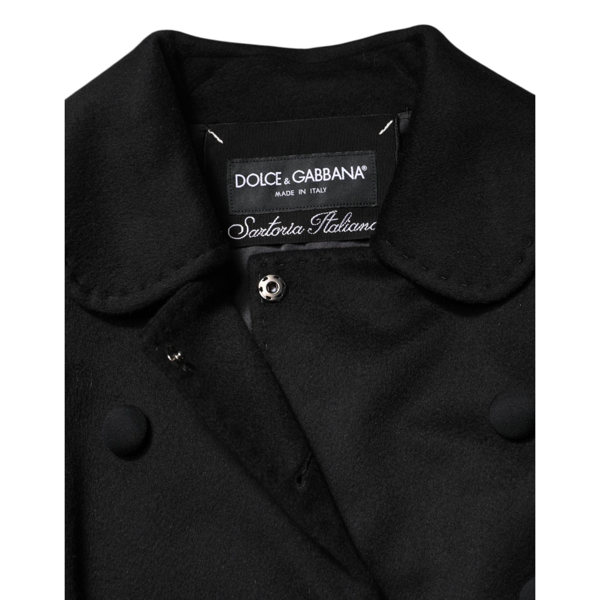 Dolce &amp; Gabbana Black Wool Sartoria Italiano Blazer Jacket