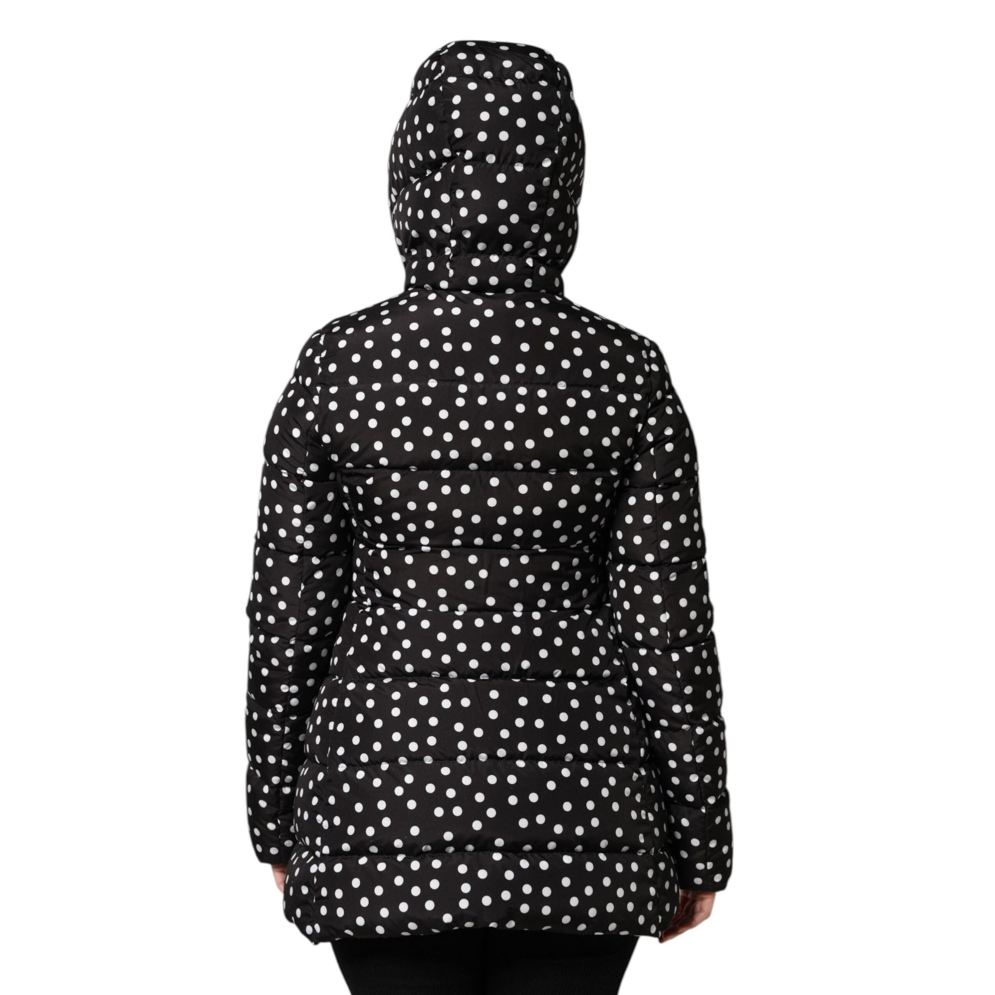 Dolce &amp; Gabbana Black Puffer Hooded Zip Reversible Jacket