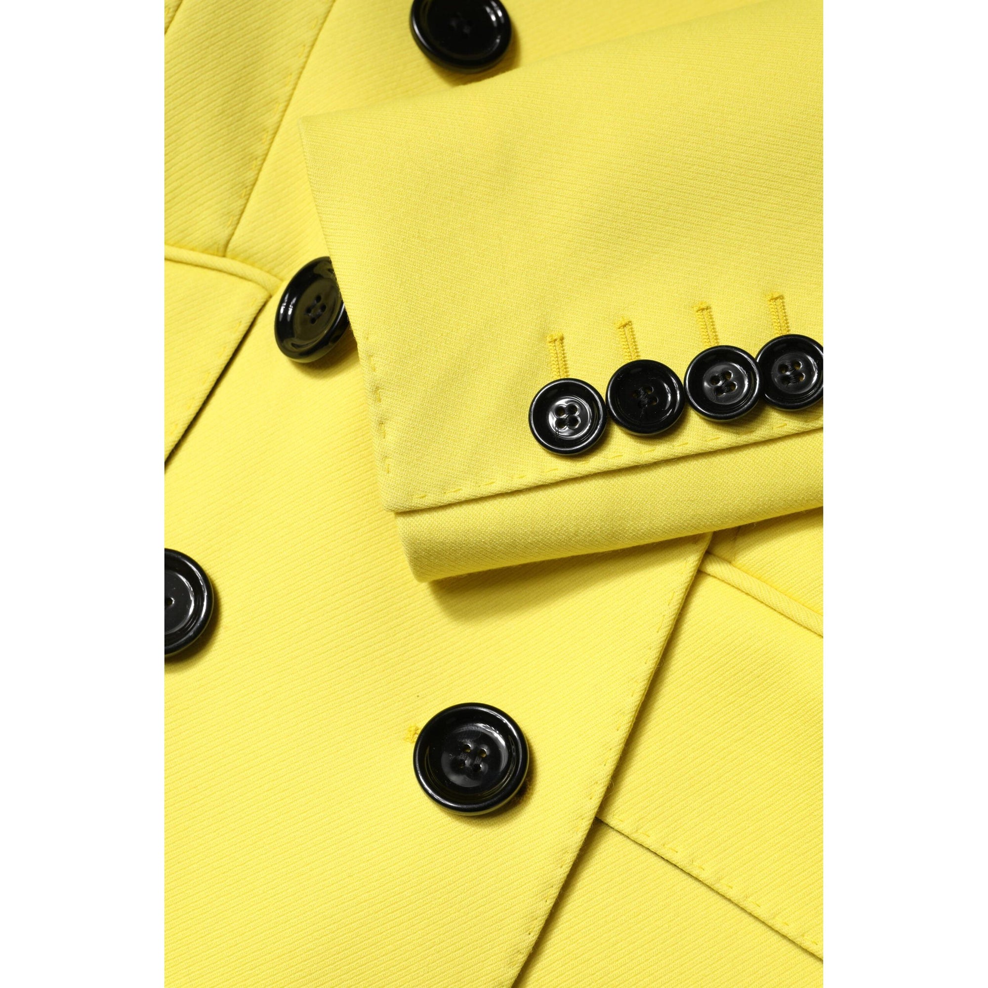 Dolce &amp; Gabbana Yellow Double Breasted Trench Coat Jacket