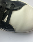 Dolce & Gabbana White Black Leather Crown Milano Sneakers Shoes