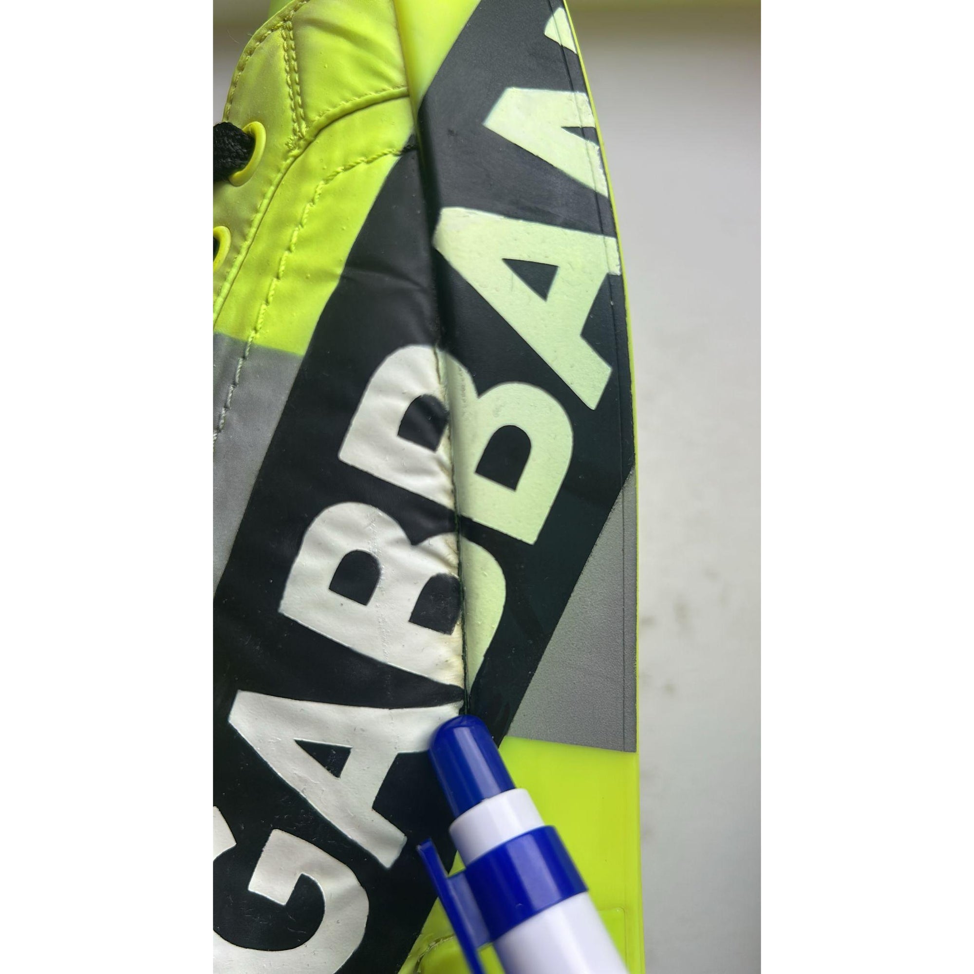Dolce &amp; Gabbana Neon Green Logo Tape Low Top Sneakers Shoes