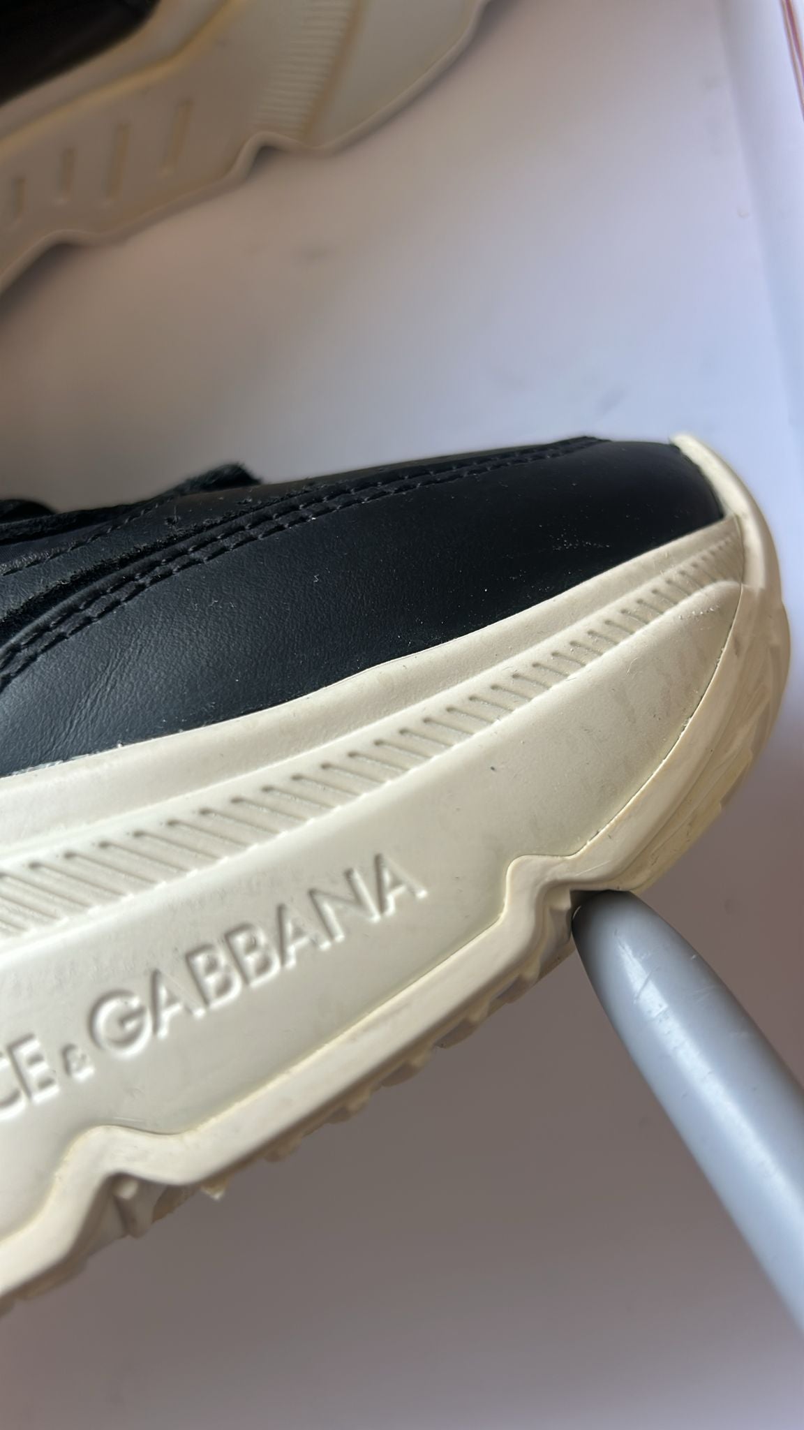 Dolce &amp; Gabbana Black White Daymaster Low Top Sneakers Shoes