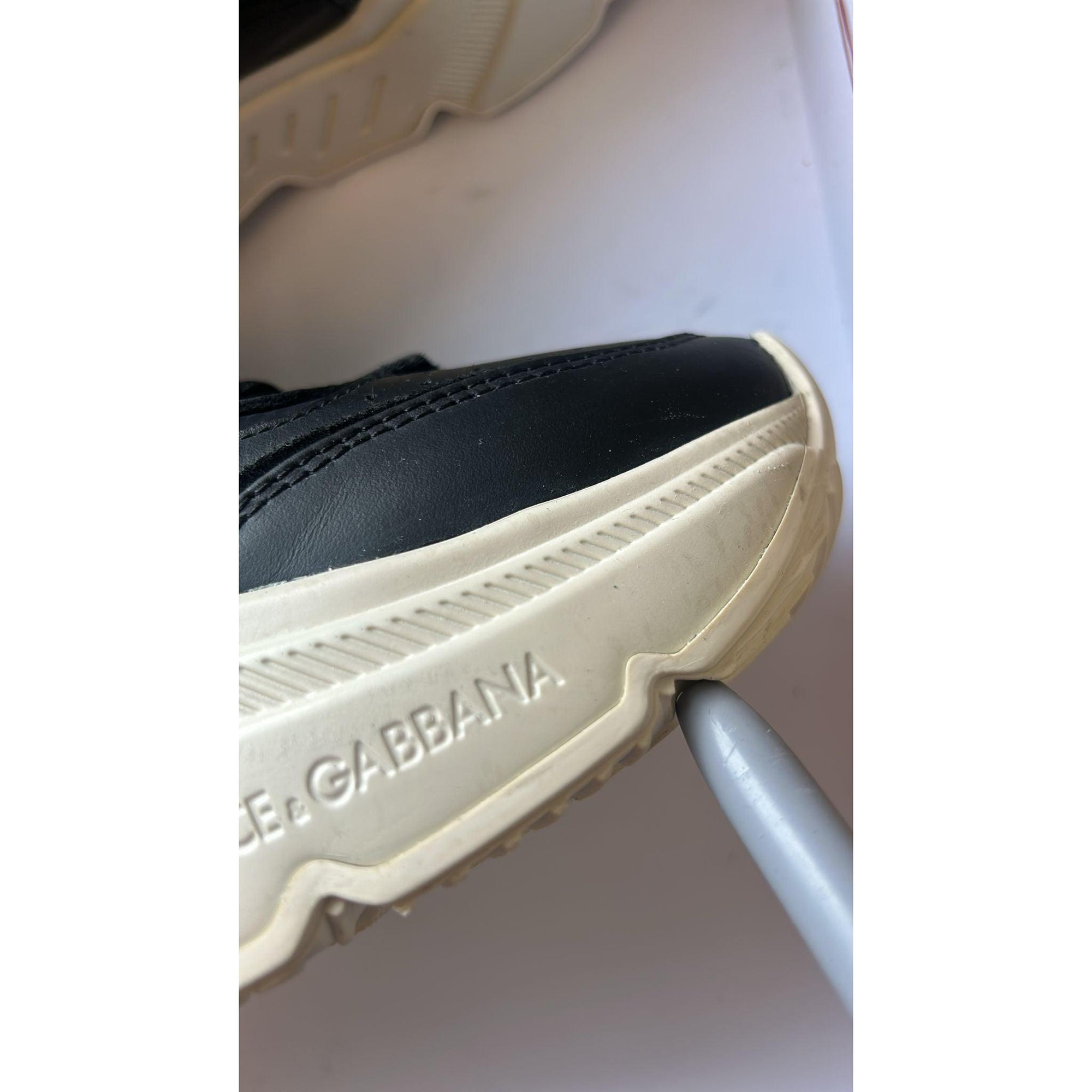 Dolce &amp; Gabbana Black White Daymaster Low Top Sneakers Shoes