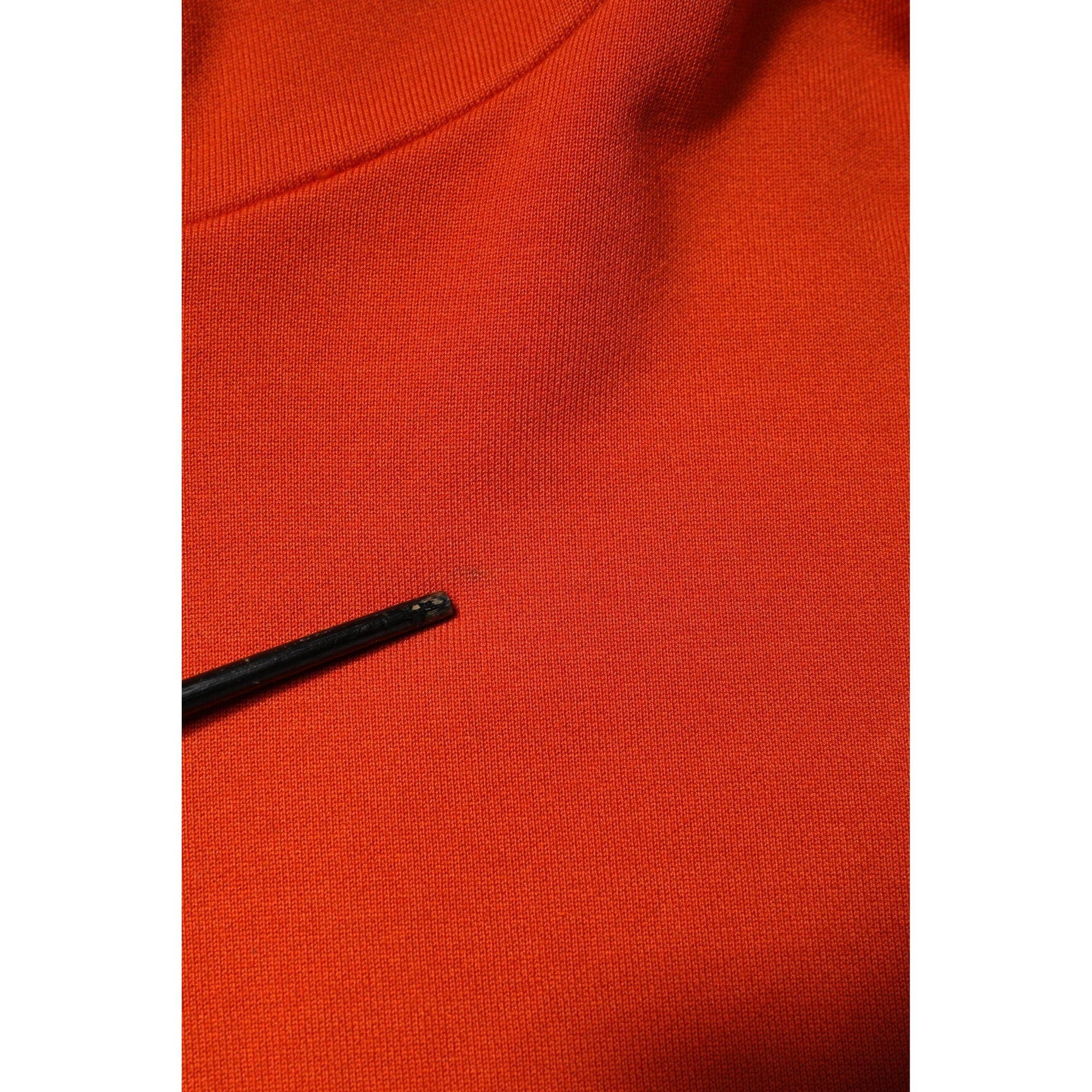 Dolce &amp; Gabbana Orange Cotton Hooded Men Sweatshirt Sweater