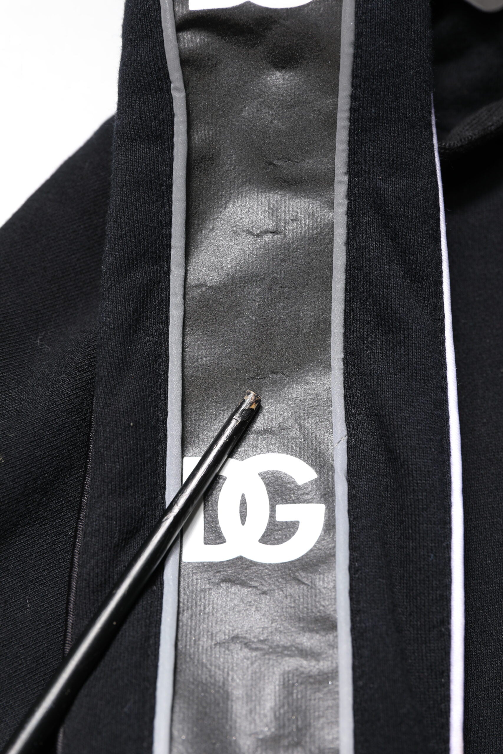 Dolce &amp; Gabbana Black Cotton Logo Hooded Sweatshirt Sweater