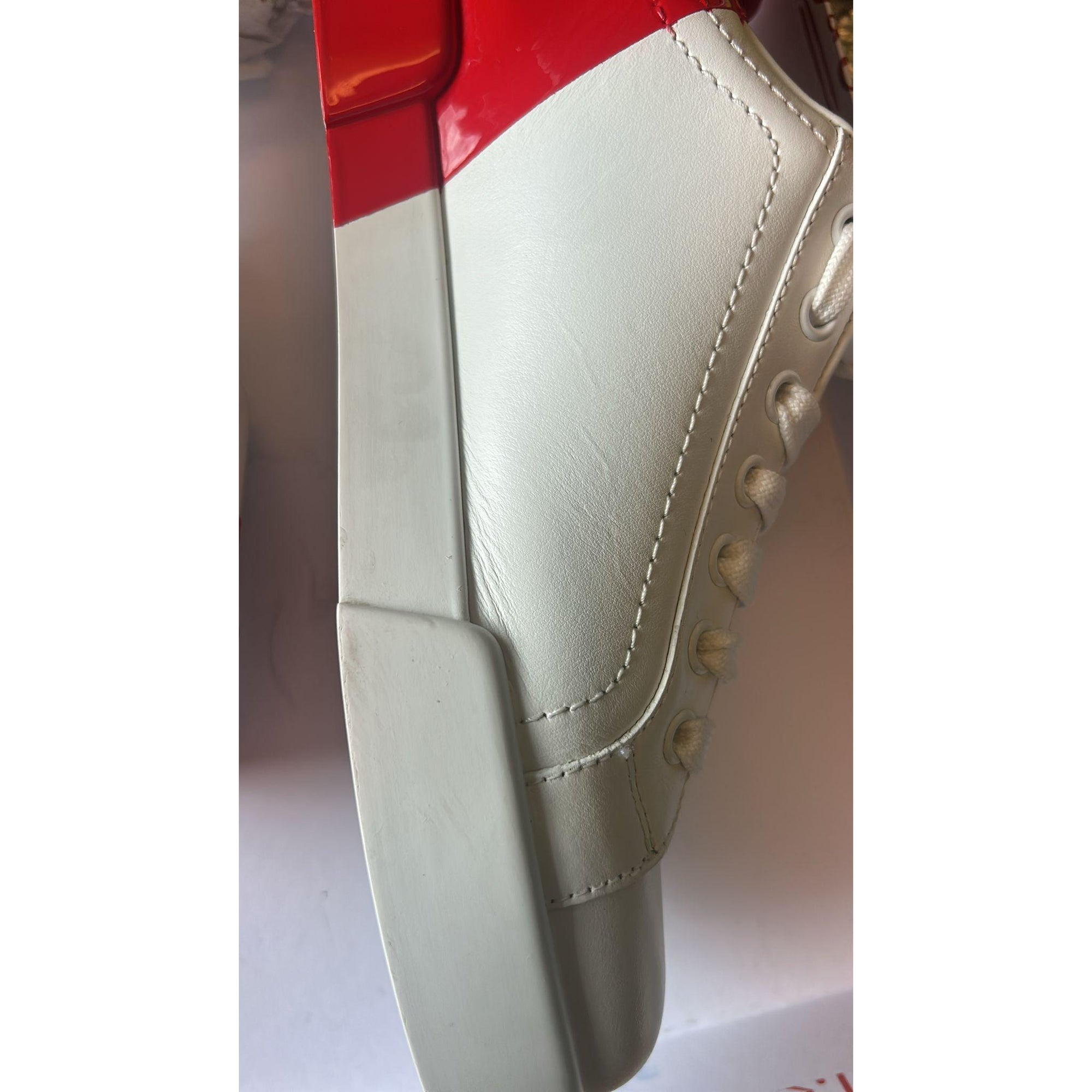 Dolce &amp; Gabbana White Red Logo Portofino Sneakers Shoes