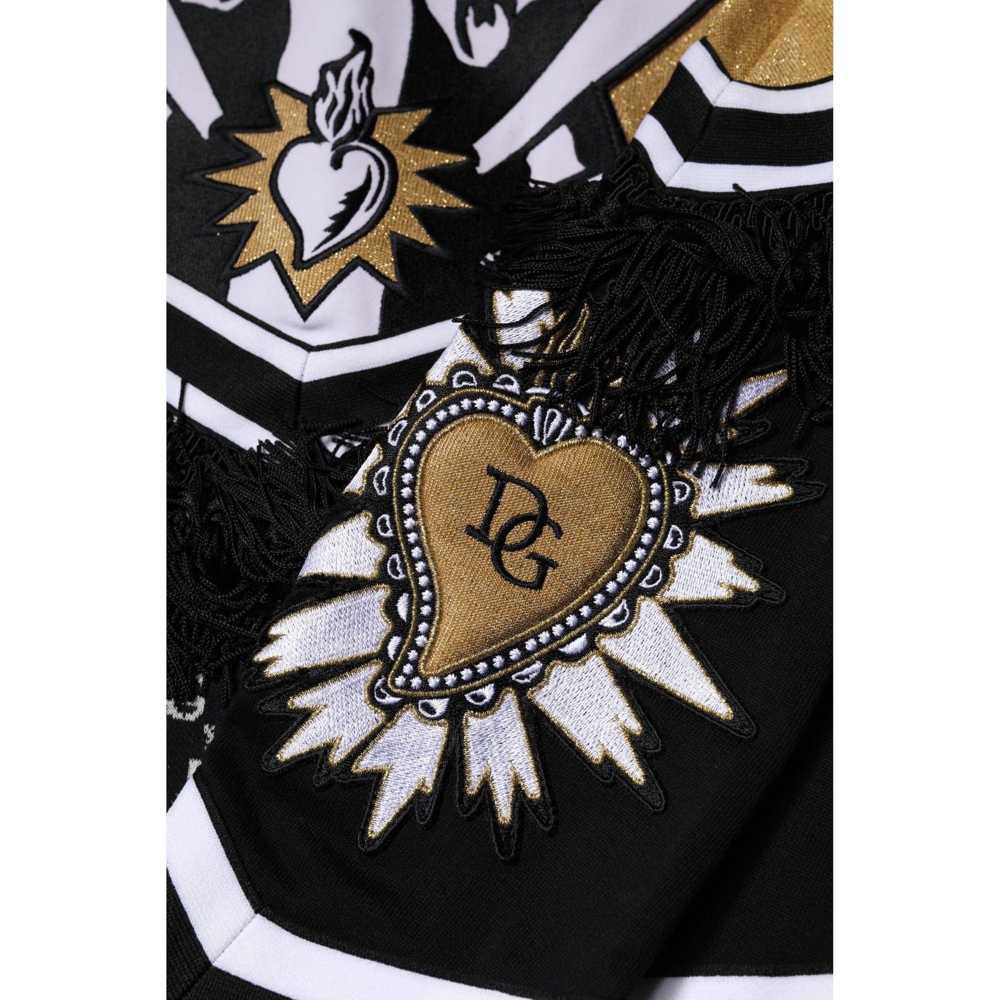 Dolce &amp; Gabbana Multicolor Cotton Crew Neck Pullover Sweater
