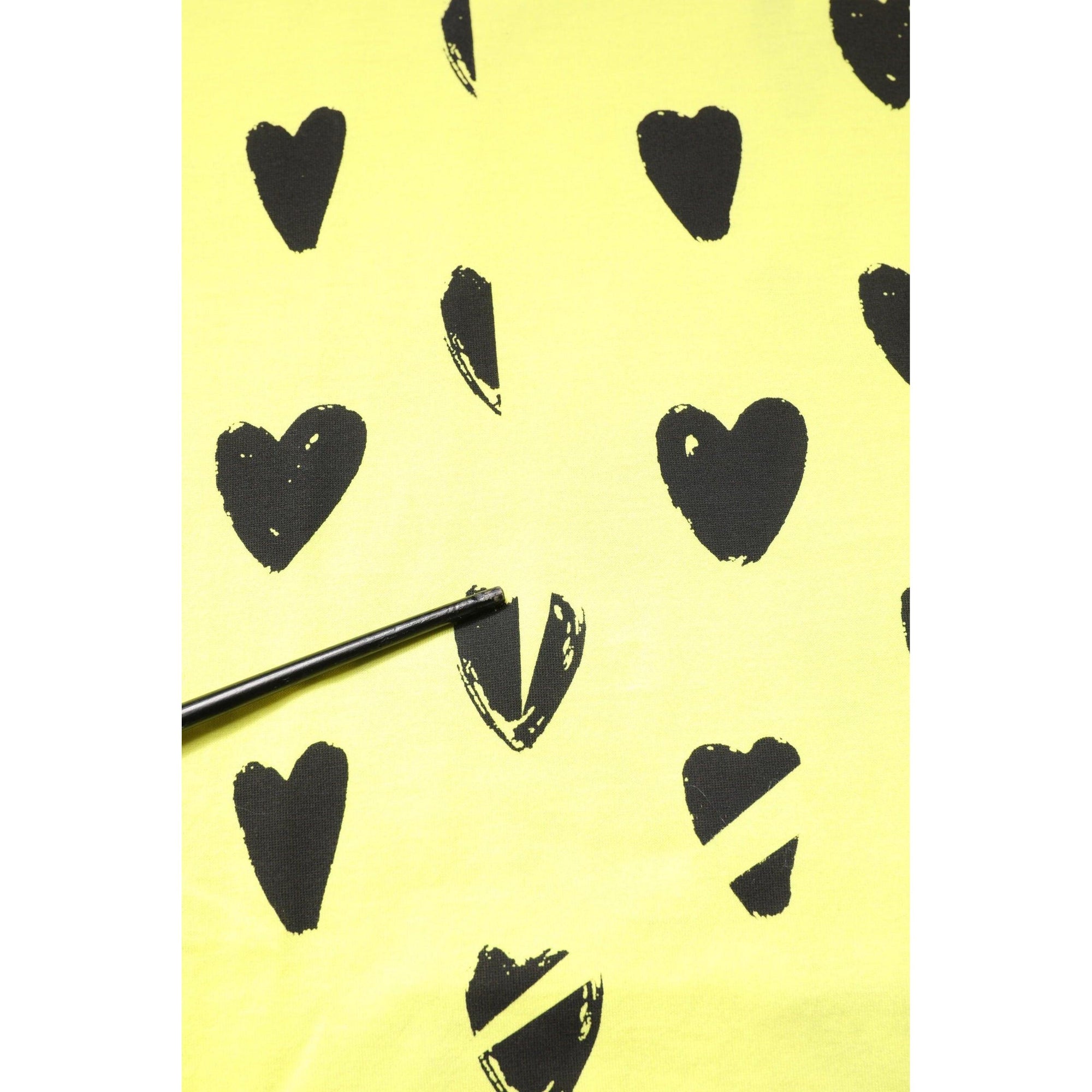 Dolce &amp; Gabbana Yellow Cotton Sleeveless DG Heart T-shirt