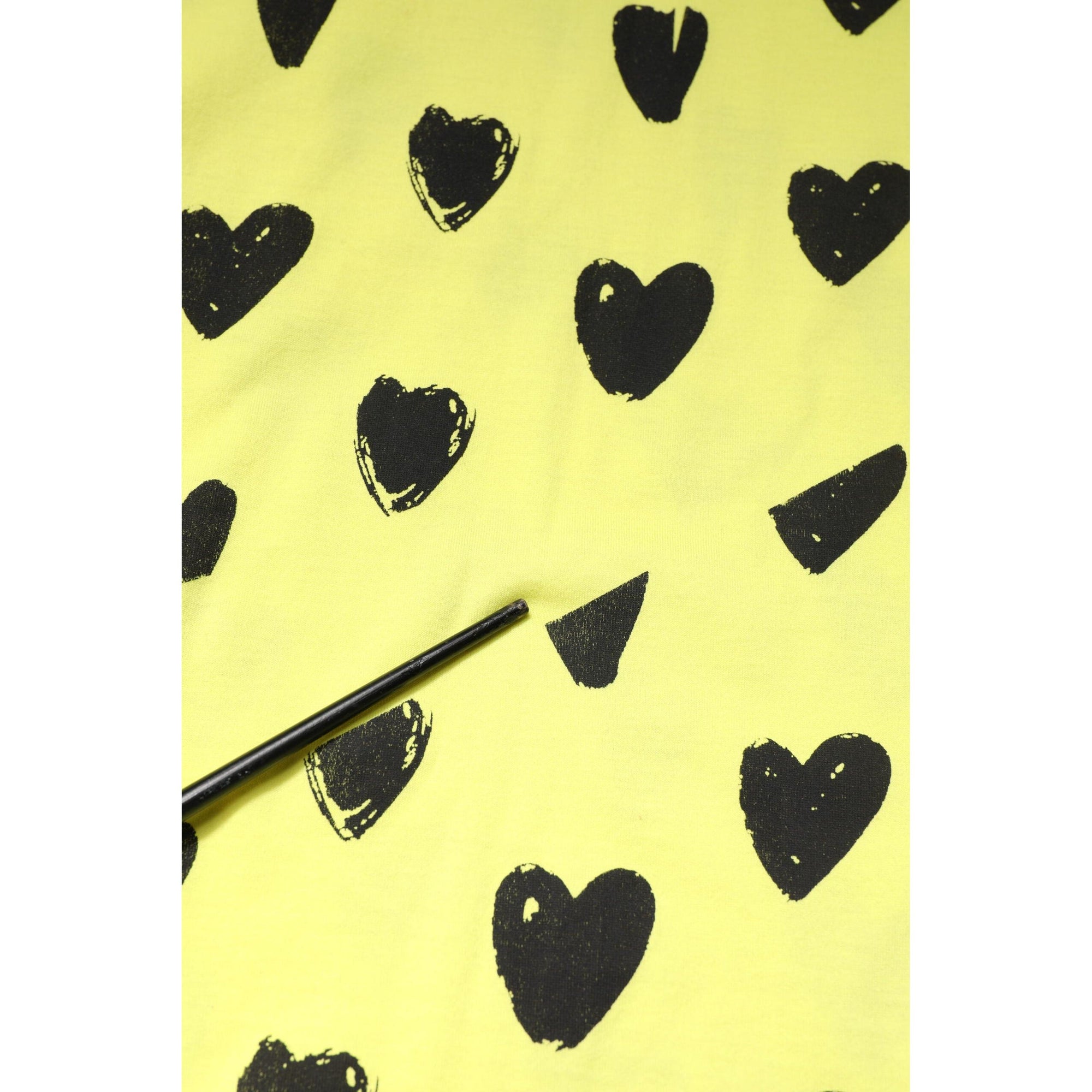 Dolce &amp; Gabbana Yellow Cotton Sleeveless DG Heart T-shirt