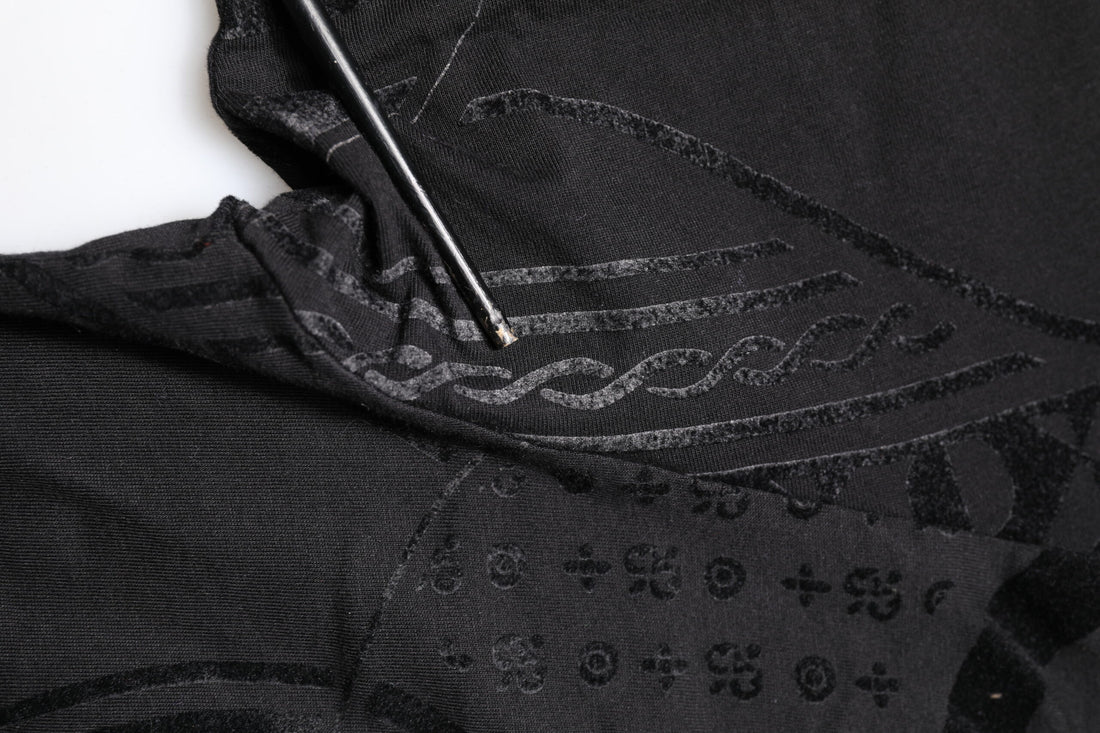 Dolce & Gabbana Black Cotton Bandana Logo Crew Neck T-shirt
