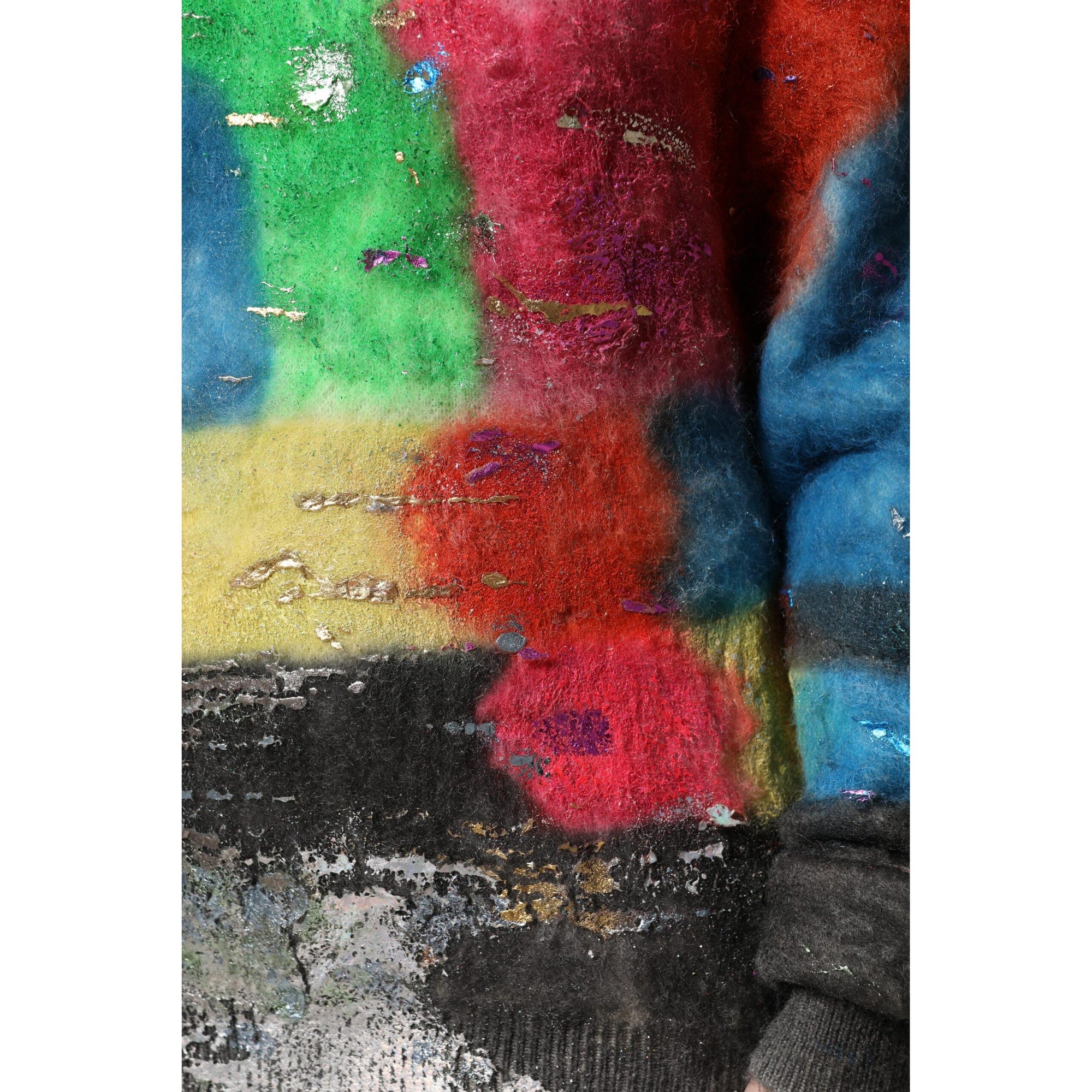 Dolce &amp; Gabbana Multicolor Mohair Turtleneck Pullover Sweater