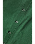 Dolce & Gabbana Green Polyester Long Sleeves Cardigan Sweater