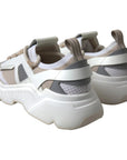 Dolce & Gabbana Sneakers White Beige Leather Sport DAYMASTER Shoes