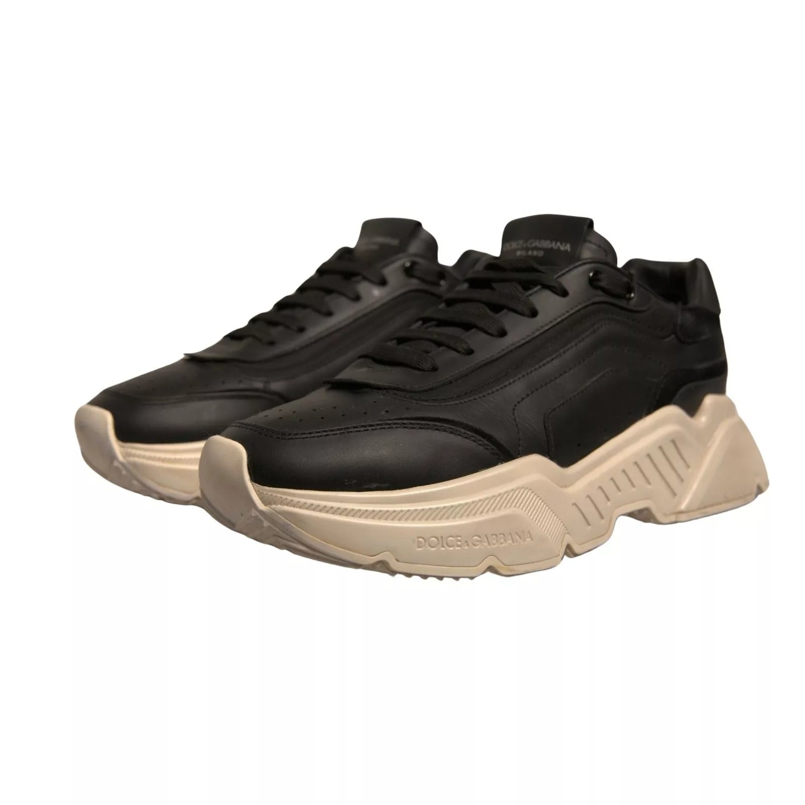 Dolce &amp; Gabbana Black White Daymaster Low Top Sneakers Shoes