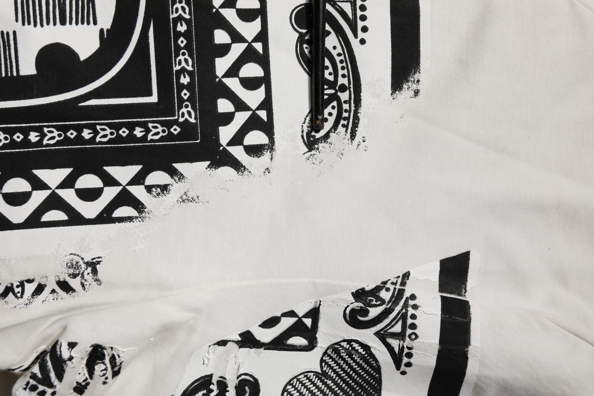 Dolce &amp; Gabbana White Cotton Logo Bandana Print T-shirt
