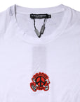 Dolce & Gabbana White DG LOVE Patch Short Sleeves T-shirt