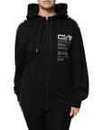 Dolce & Gabbana Black Logo Hooded Full Zip Sweatshirt Jacket