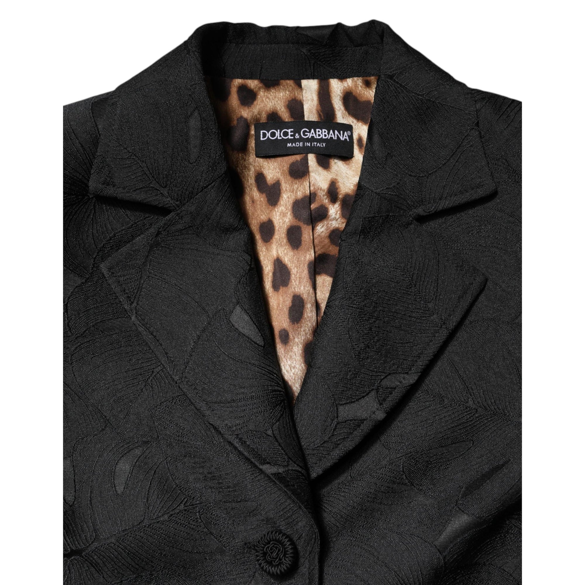 Dolce &amp; Gabbana Black Single Breasted Trench Coat Jacket