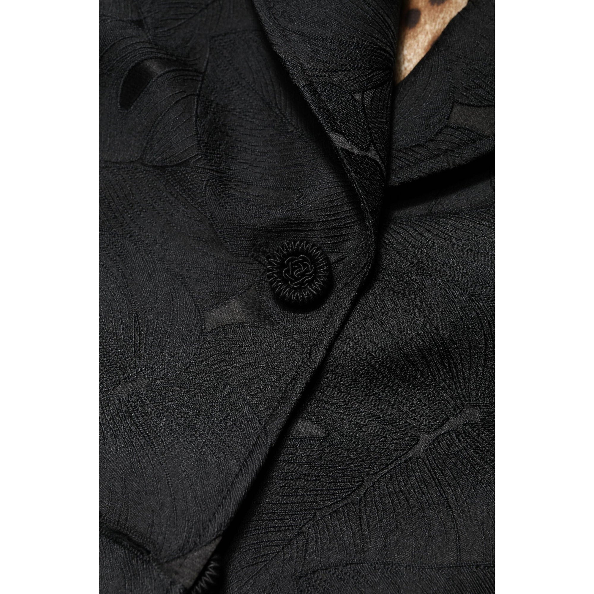 Dolce &amp; Gabbana Black Single Breasted Trench Coat Jacket