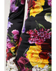 Dolce & Gabbana Multicolor Ortensies Long Sleeves Blouse Top