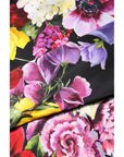 Dolce & Gabbana Multicolor Ortensies Long Sleeves Blouse Top