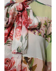 Dolce & Gabbana Multicolor Floral Patchwork Long Sleeves Top