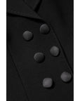 Dolce & Gabbana Black Wool Double Breasted Coat Jacket
