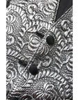 Dolce & Gabbana Silver Floral Jacquard Sleeveless Vest Top