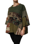 Dolce & Gabbana Multicolor Camouflage Oversized Top T-shirt