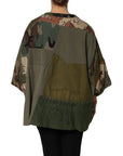 Dolce & Gabbana Multicolor Camouflage Oversized Top T-shirt