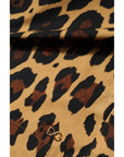 Dolce & Gabbana Brown Leopard Short Sleeve Collared Polo Top