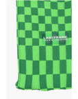 Last Frame Two-Tone Checked Knitted Tote Bag