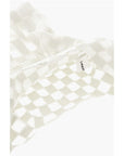 Last Frame Checked Tote Bag with See-Through Details