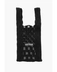 Last Frame Checked Tote Bag with See-Through Details