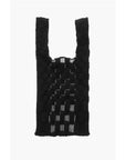 Last Frame Checked Tote Bag with See-Through Details
