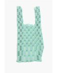 Last Frame Two-Tone Checked Tote Bag