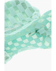 Last Frame Two-Tone Checked Tote Bag