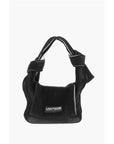 Last Frame Two-Tone Knitted OBI Bag with Knotted Handle