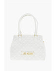 Moschino LOVE Quilted Textured faux Leather with a LM Logo