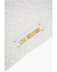 Moschino LOVE Quilted Textured faux Leather with a LM Logo