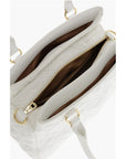 Moschino LOVE Quilted Textured faux Leather with a LM Logo