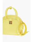 MCM Leather ANNA Crossboby Bag with Gold Metal Logo Plaque